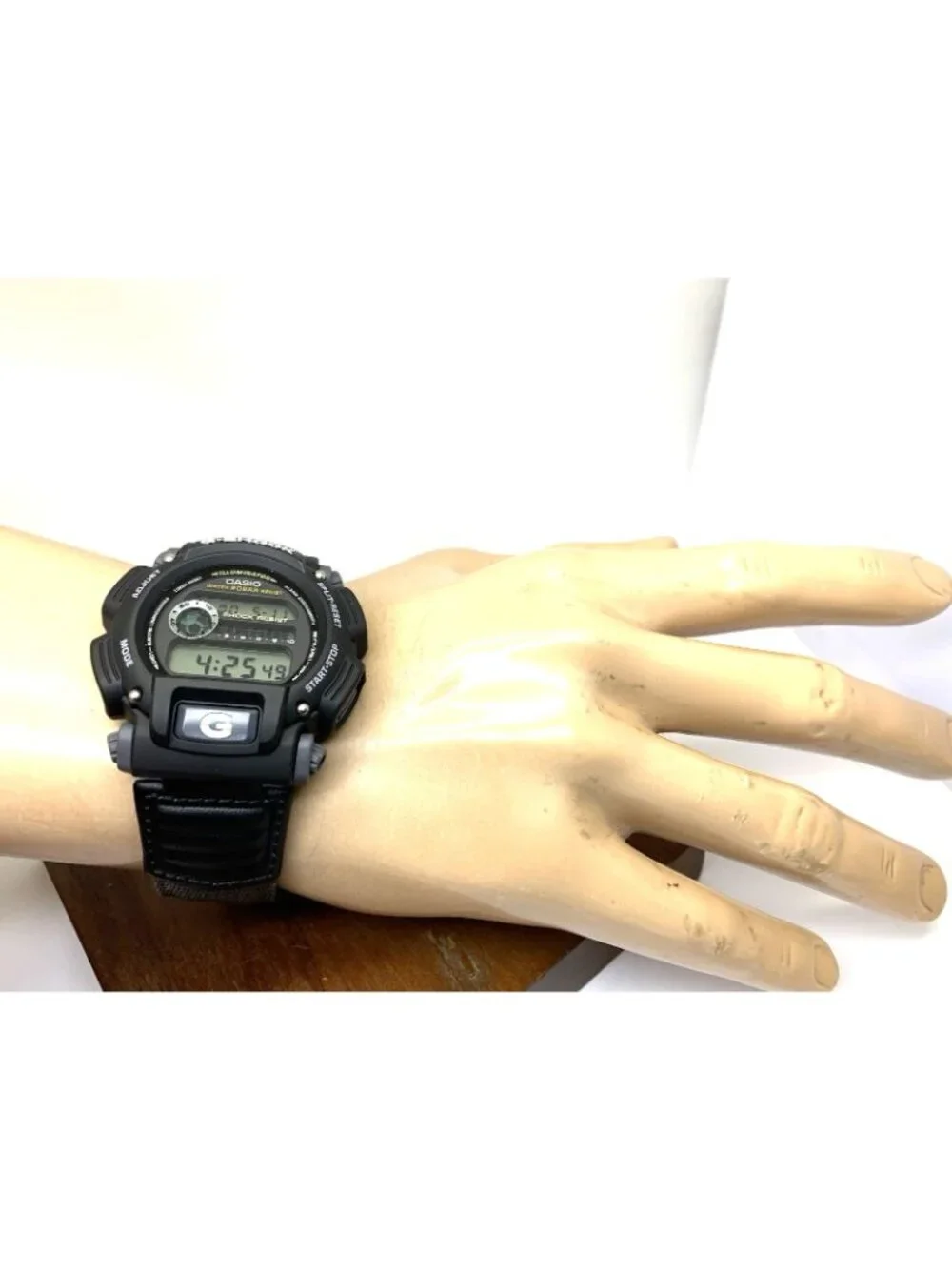 Casio Men's Watch G-Shock DW9052 Black Resin Gray Nylon Digital 44mm Sport 3232